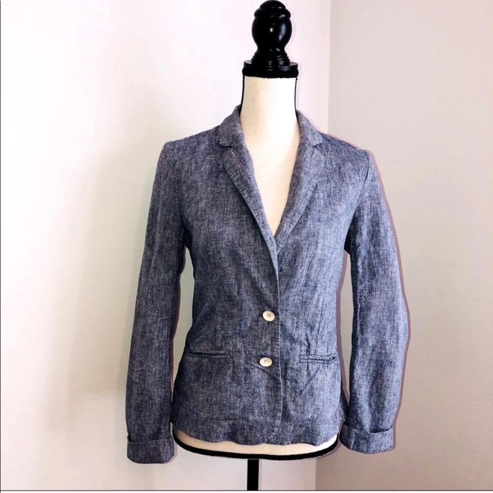 Anthropologie Chambray blazer